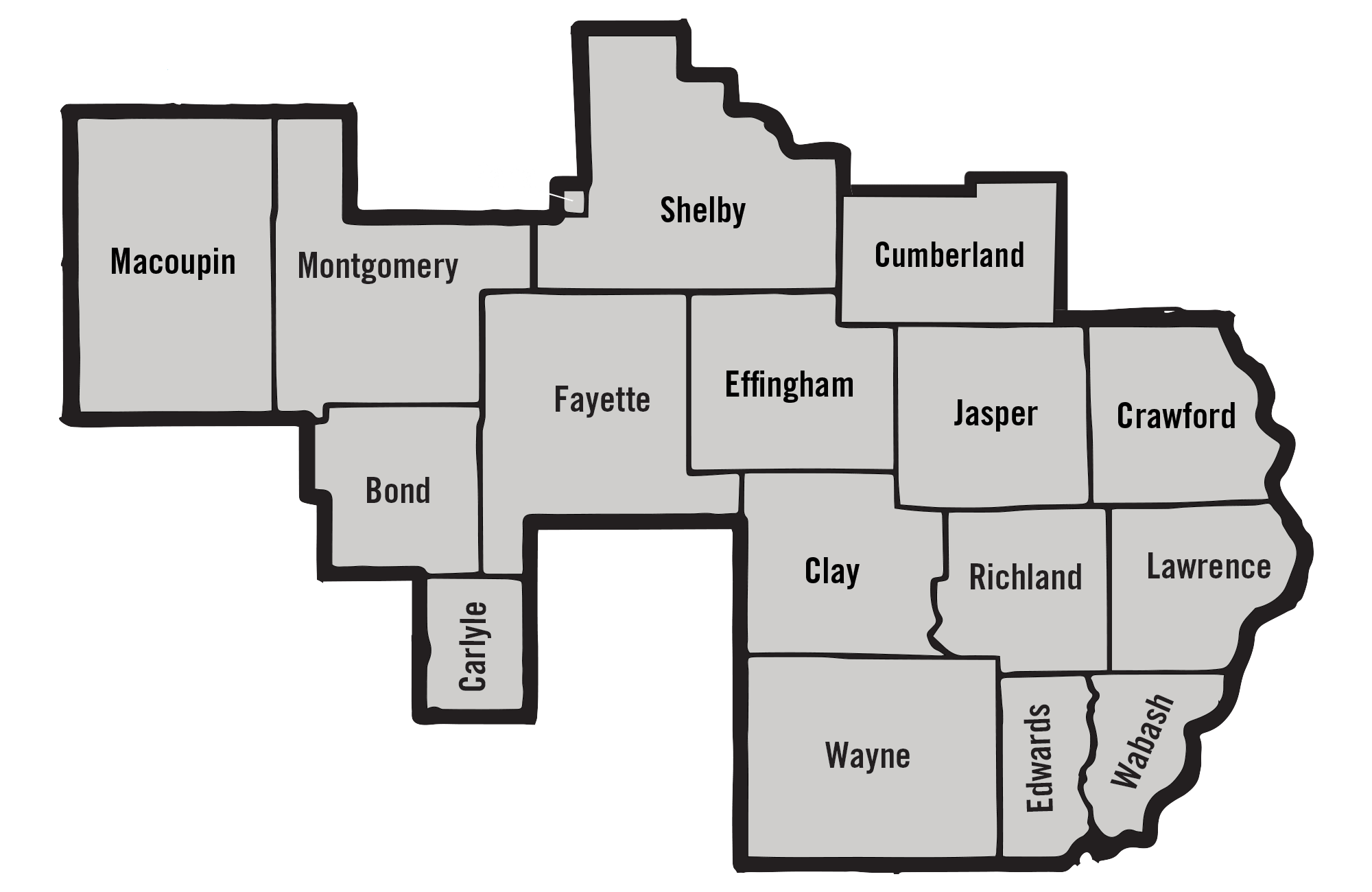 South Central Illinois FCA Area Map