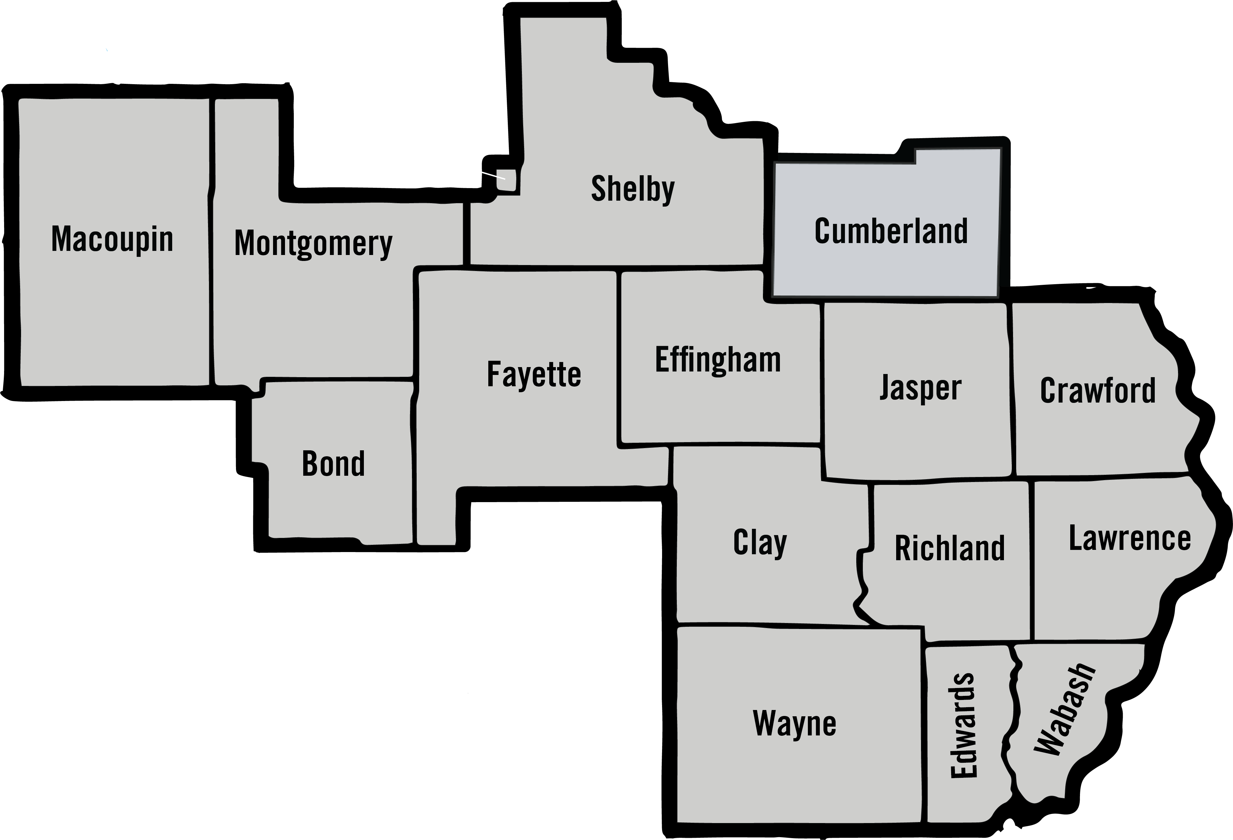 South Central Illinois FCA Area Map