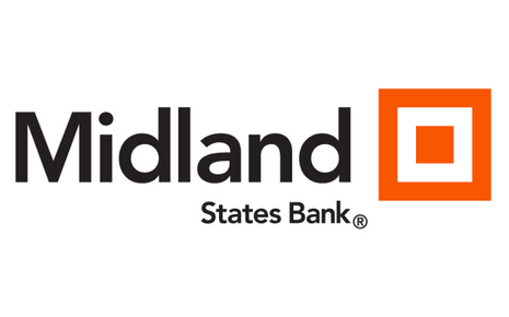 Midland States Bank orange & white logo